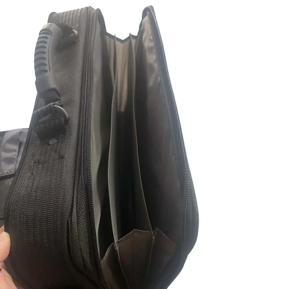 Targus Black Laptop‎ Work Office Black Grey Strap Laptop Shoulder Bag